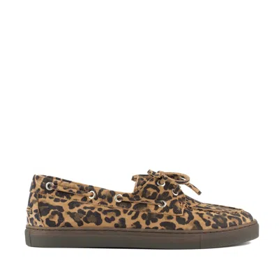 Copenhagen Leopard Print Leather Loafers In Brown