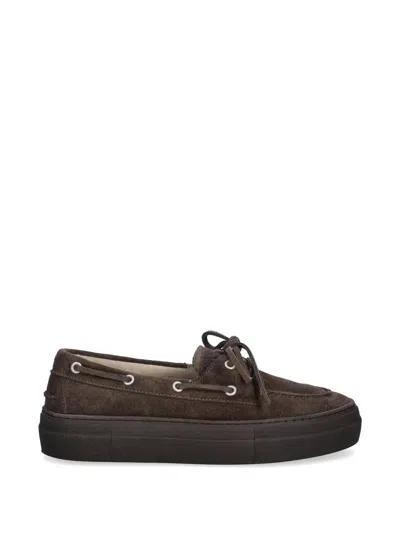 Copenhagen Cph177 Lace-up Suede Boat Shoes In Multi