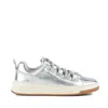 Copenhagen Silver Leather Sneakers In Silver