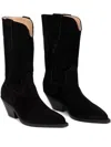 Copenhagen Cph237 Pointed-toe Suede Boots In Black