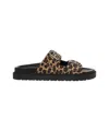 Copenhagen Leopard-print Buckled Flat Sandals