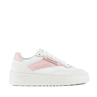 Copenhagen Sneakers 'cph89' With Chic Pink Hue In White, Pink