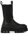 Copenhagen Elastic-panel Platform Boots In Black