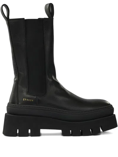COPENHAGEN ELASTIC-PANEL PLATFORM BOOTS
