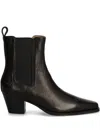 Copenhagen Elastic-panel Pointed-toe Boots In Black