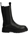 Copenhagen Black Ankle Boots With Elastic Side Panels In Black