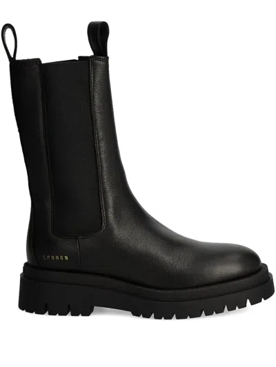 Copenhagen Elastic-panelled Lug-sole Boots In Black