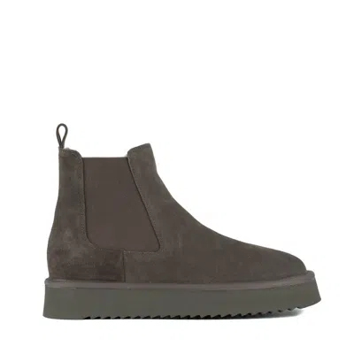 Copenhagen Grey Suede Chelsea Boot In Gray