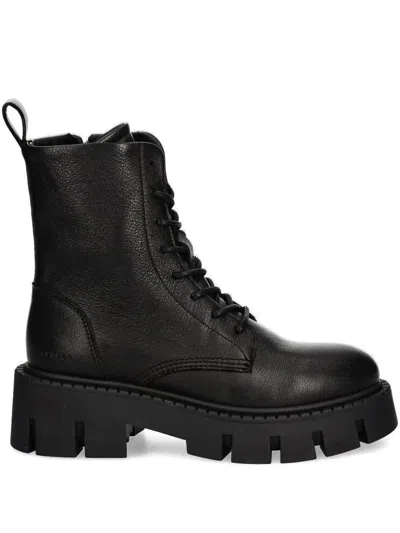 Copenhagen Lace-up Combat Boots In Black