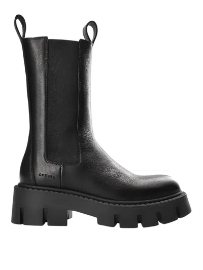 Copenhagen Woman Leather Chelsea Boot In Black