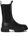 Copenhagen Black Ankle Boots With Elastic Side Panels In Black