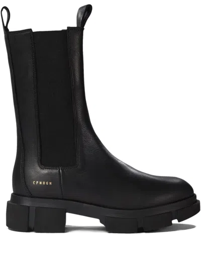 Copenhagen Leather Chelsea Boots In Black