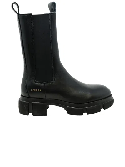 Copenhagen Leather Chelsea Boots In Black