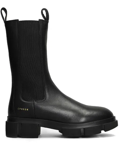 Copenhagen Leather Chelsea Boots In Black
