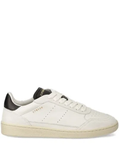 Copenhagen Leather Panelled Lace-up Sneakers In White