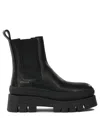 Copenhagen Leather Pull-on Ankle Boots In Black