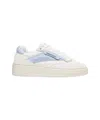 Copenhagen Leather White Sneakers With Unique Top Stitching