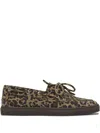 Copenhagen Leopard Print Leather Loafers In Brown