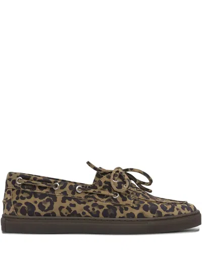 Copenhagen Leopard-print Loafers In Brown