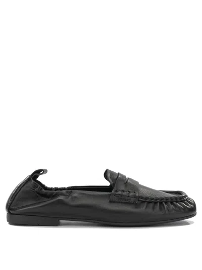 Copenhagen Elasticated Leather Loafers In Black