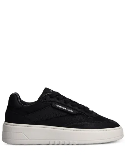 Copenhagen Logo-label Leather Sneakers In Black