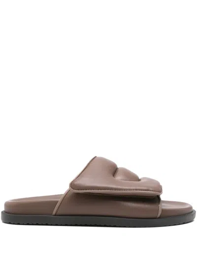 Copenhagen Padded-strap Leather Sandals In Brown