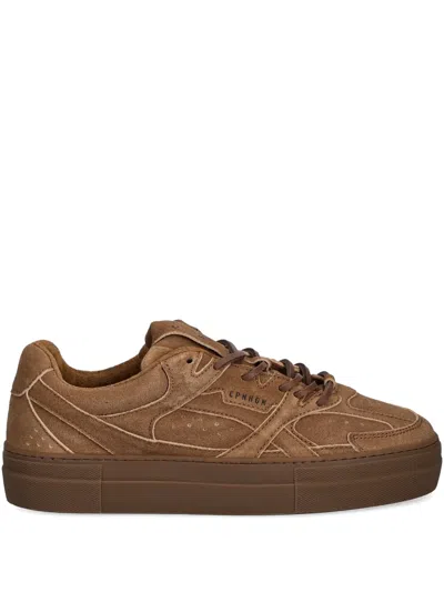 Copenhagen Panelled Sneakers In Brown