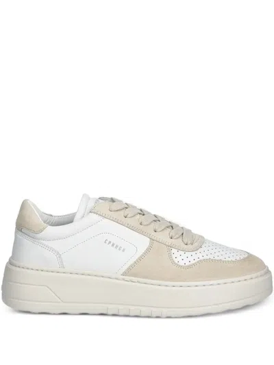 Copenhagen Perforated Suede Leather Sneakers In Neutral