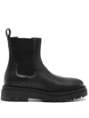 Copenhagen Platform Leather Boots In Black