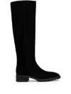 Copenhagen Pointed-toe Suede Boots In Black