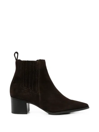 Copenhagen Pointed-toe Suede Chelsea Boots In Brown