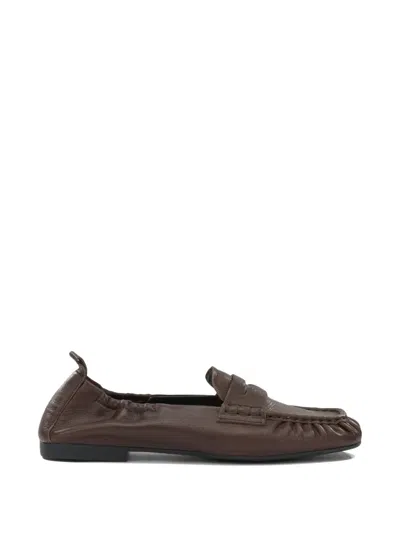 Copenhagen Brown Cow Leather Thermoplastic Polyurethane Loafers