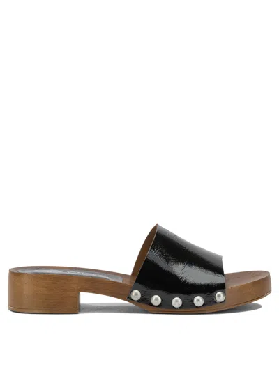 Copenhagen Cph798 Studded Patent Leather Mules In Black