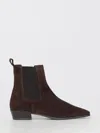 Copenhagen Pointed Toe Calf Suede Ankle Boots In Brown