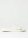 Copenhagen Leather Platform Sandals In White