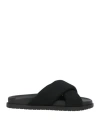 Copenhagen Shoes Woman Sandals Black Size 7 Textile Fibers In Black