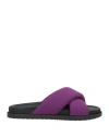 Copenhagen Shoes Woman Sandals Mauve Size 8 Textile Fibers In Purple