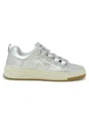 Copenhagen Silver Leather Sneakers In Silver