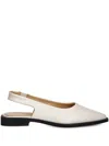 Copenhagen Slingback Pointed-toe Flat Pumps In Neutral
