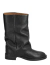Copenhagen Gathered Boots In Black