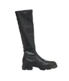 Copenhagen Stretch Over Knee Boot Black In Black