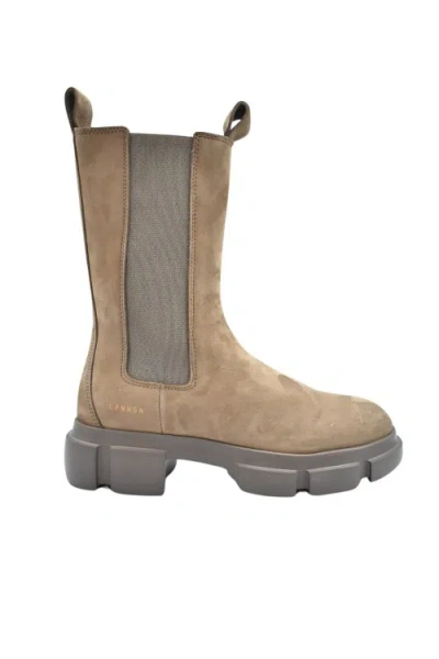 Copenhagen Studios Beige Nabuk Boots In Brown