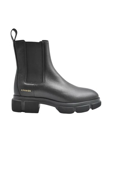 Copenhagen Studios Sole Lace-up Boots With Design In Black