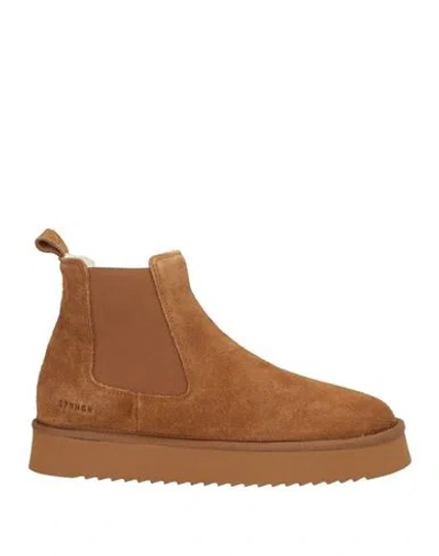 Copenhagen Studios Cph258 Woman Ankle Boots Camel Size 9 Leather In Brown