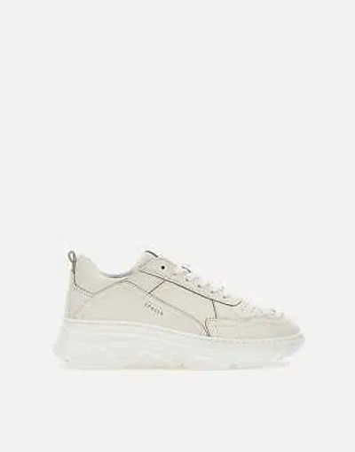 Pre-owned Copenhagen Studios Cph46 Leather White Sneakers With Logo 100% Original