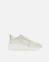 Copenhagen Studios Cph46 Leather White Sneakers With Logo In White