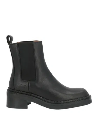 Copenhagen Studios Cph626 Woman Ankle Boots Black Size 9 Leather