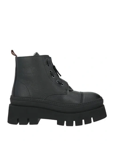 Copenhagen Studios Cph693 Woman Ankle Boots Black Size 9 Leather In Multi