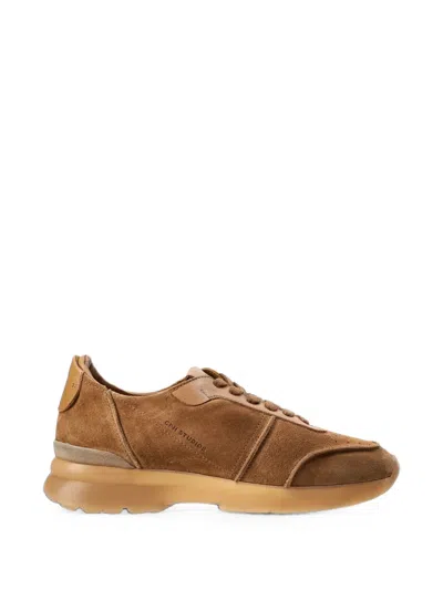 Copenhagen Studios Cph740 Panelled Leather Sneakers In Neutral