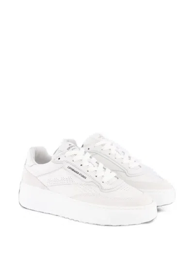 Copenhagen Studios Cph89 Suede Sneakers In White